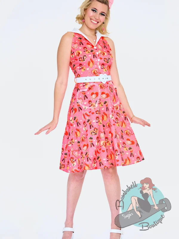 Voodoo Vixen Cowboy Lover Flared Dress