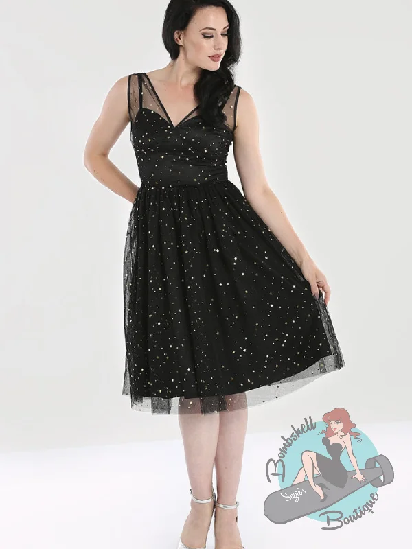 Hell Bunny Infinity 1950s Dress - Black
