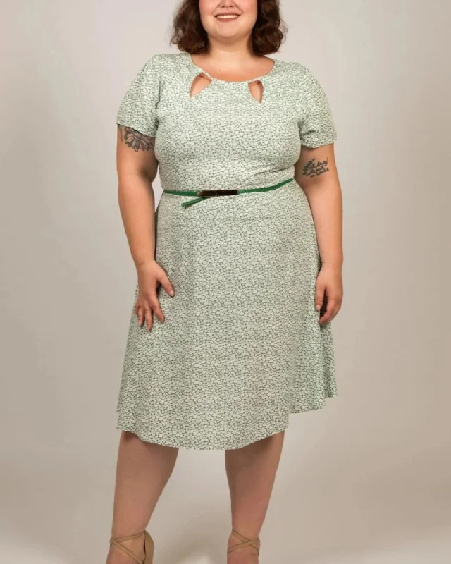 Celeste Dress Belt Include Cut-Out Detail | Green
