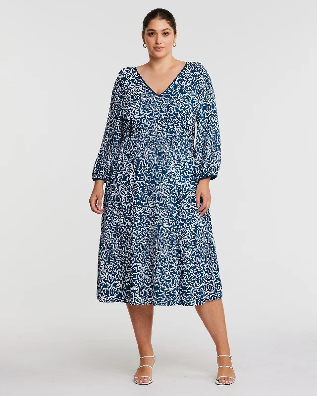 SPARROW DRESS | Teal/Milk