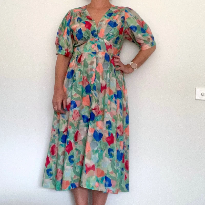 Melody Dress - Bright Leaves