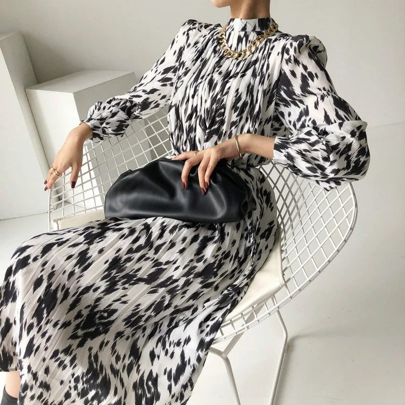Julia Fashion - New Stand Collar Summer Dress