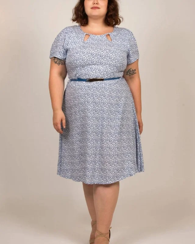 Celeste Dress Belt Include Cut-Out Detail | Blue