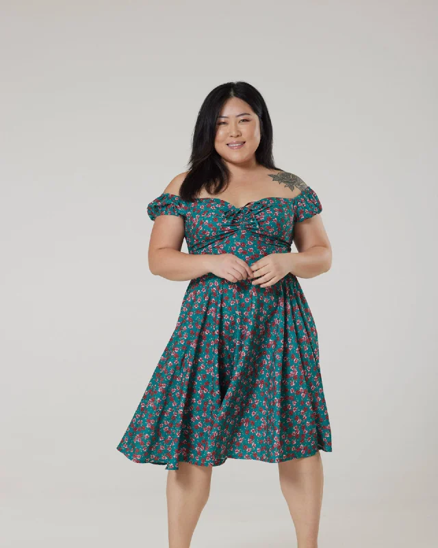 Sophia Dress | Hunter Green
