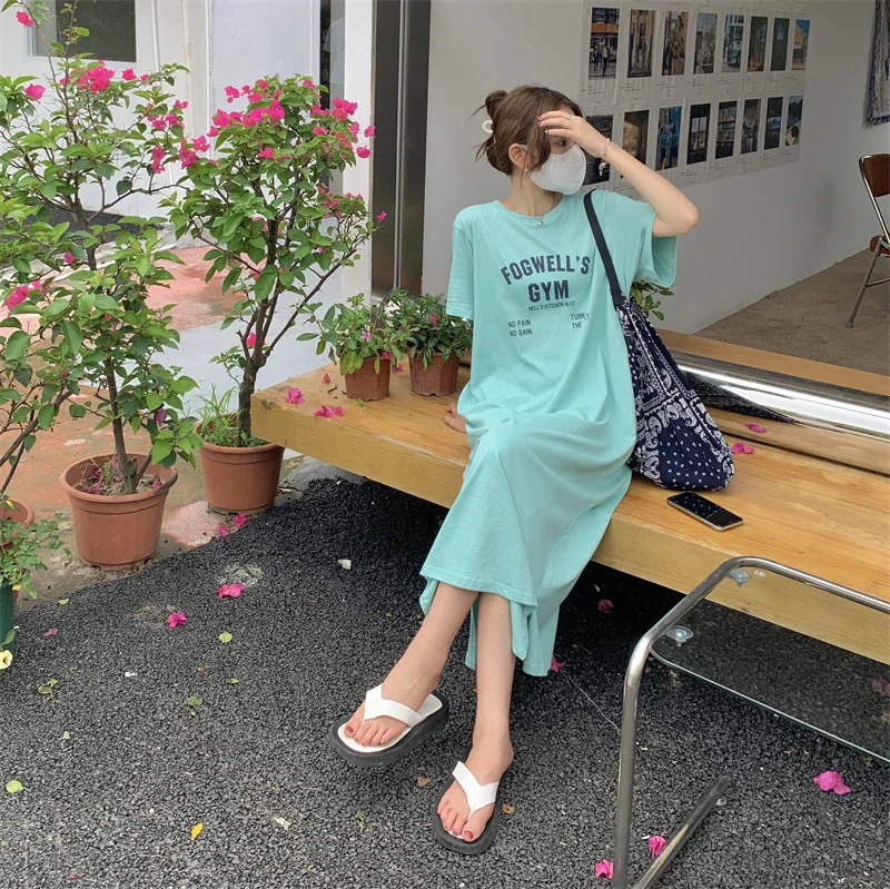 Julia Fashion - Loose Casual Short Sleeve Summer Dress
