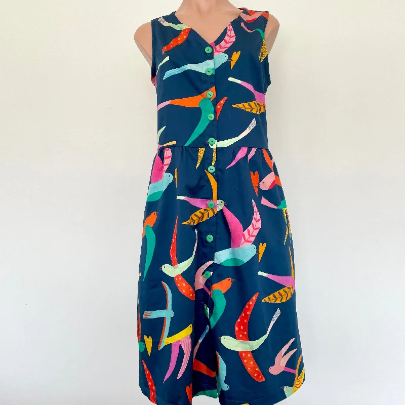 Lacey Dress - Colourful Birds