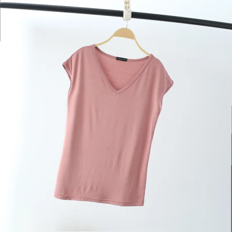 2 Pieces  Women'S Solid Color Fashion Slim V-Neck Casual Sleeveless Blouses Embroidered Cotton Blouse