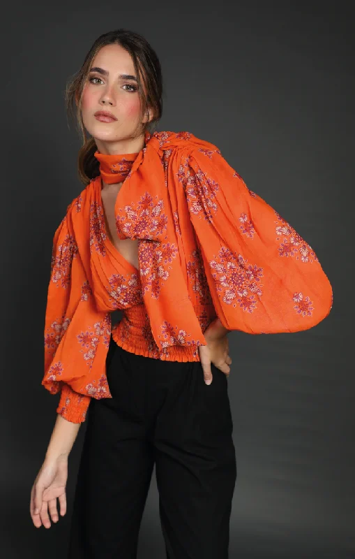 ANTONELLA BLOUSE Ruffled Neck Blouse