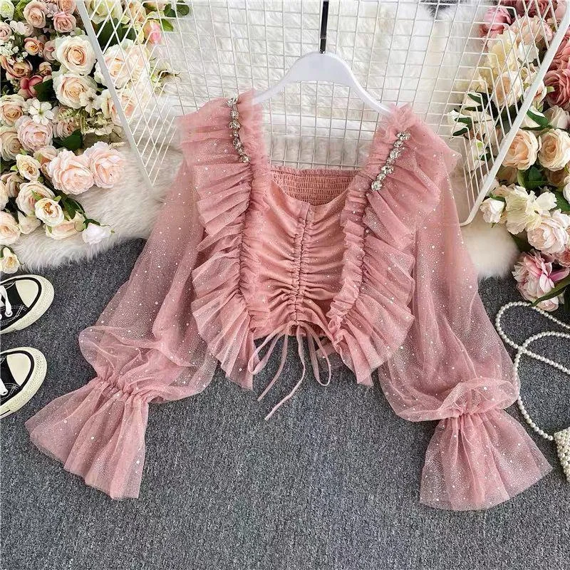 Belle Formal Blouse Balloon Sleeve Blouse