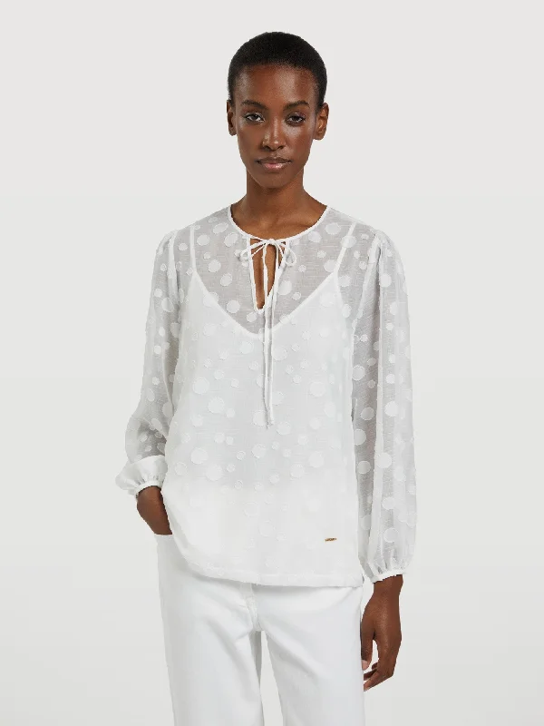 Blouse With Baloon Sleeves Loose Oversized Blouse