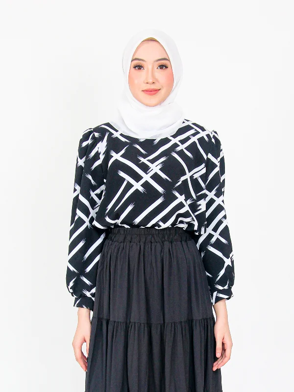 EVELYN LONG SLEEVE BLOUSE CT167 Semi-Sheer Blouse
