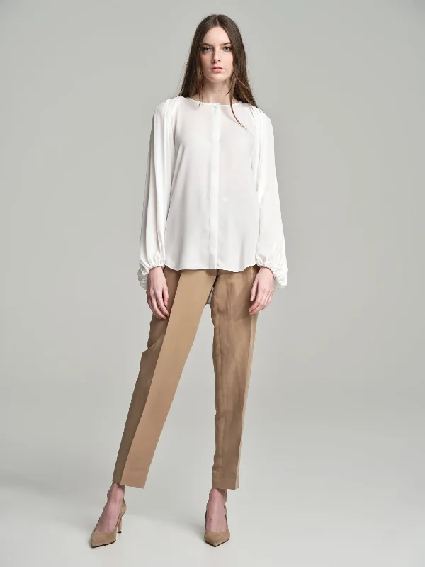 Fancy blouse with pleated detail Delicate Pleat Blouse