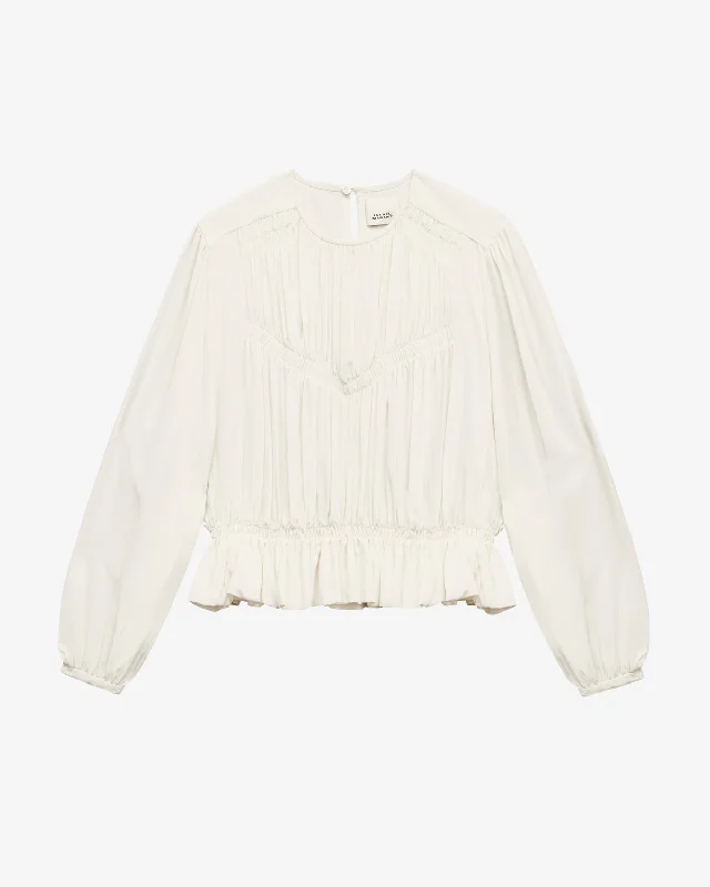 Gelina blouse Mandarin Collar Blouse