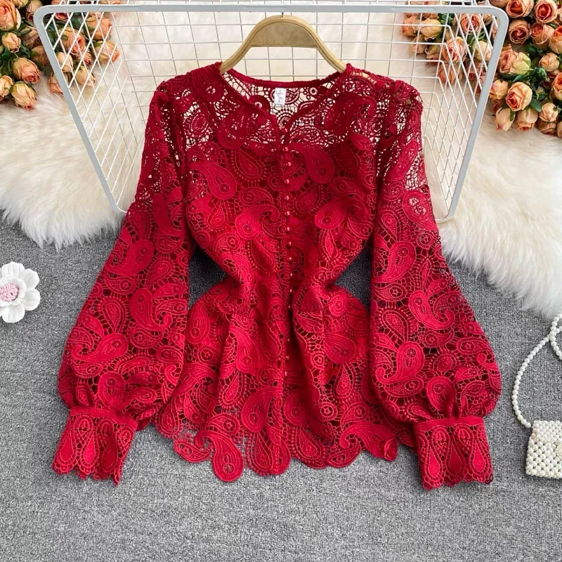 Lace Haven Blouse Classic Minimalist Blouse