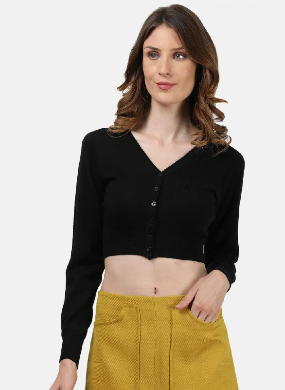 Women Black Solid Blouse Office-Ready Blouse