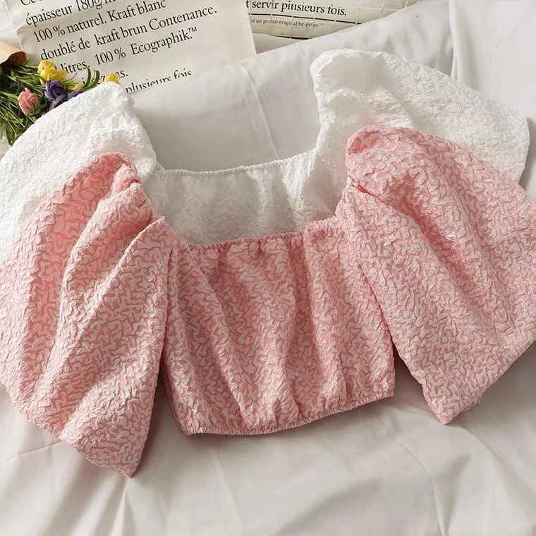 Renny Puff Sleeve Blouse Gathered Detail Blouse