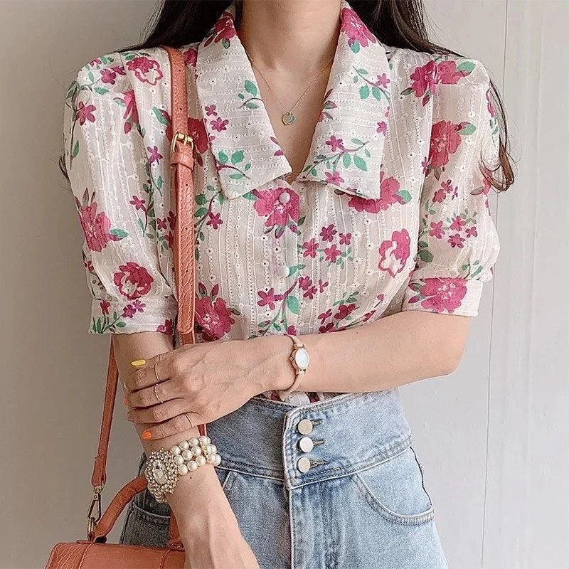 Susan Floral Blouse Business Casual Blouse