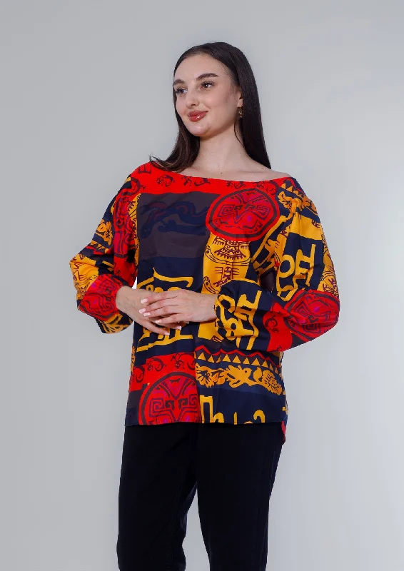 Soft Fabric Blouse (61) - Kava Chic Square Blouse