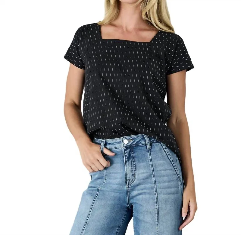 All Angles Tee In Black Beauty Fashionable Trendy Casual