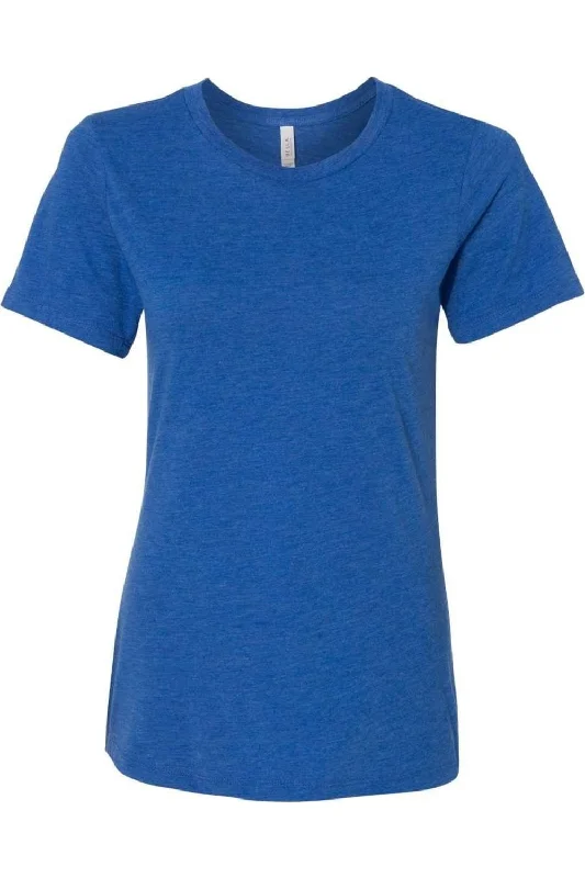 BELLA + CANVAS Womens Relaxed Fit Triblend Tee Welt Pockets Slit Pockets