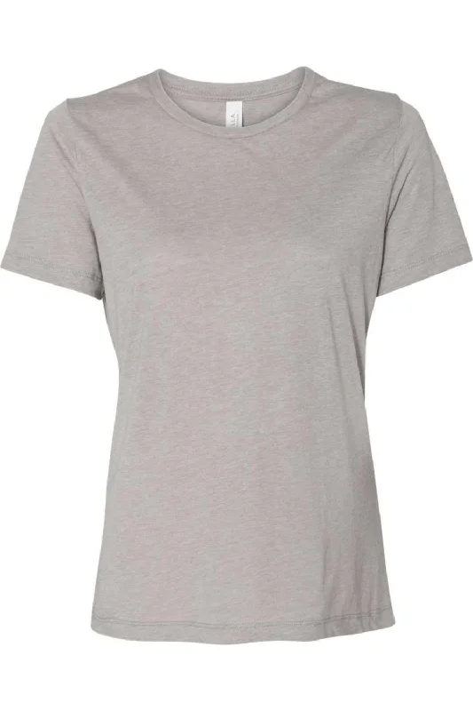 BELLA + CANVAS Womens Relaxed Fit Triblend Tee Solid Color Striped Floral