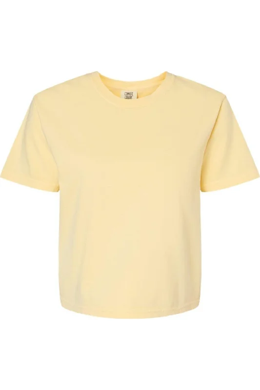 Comfort Colors Women´s Heavyweight Boxy T-Shirt Solid Color Striped Floral
