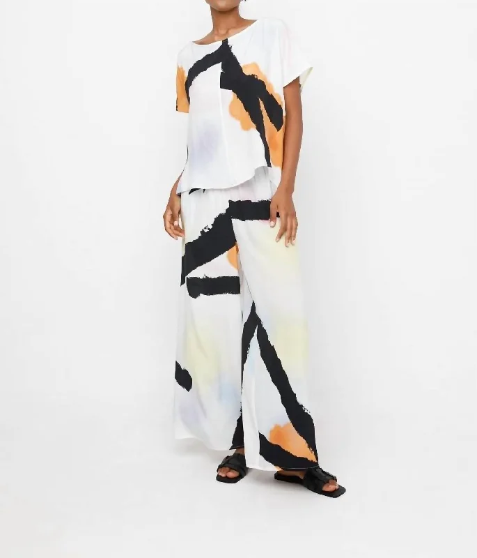 Crop Boxy Mirage Tee Beaded Sequined Faux Fur