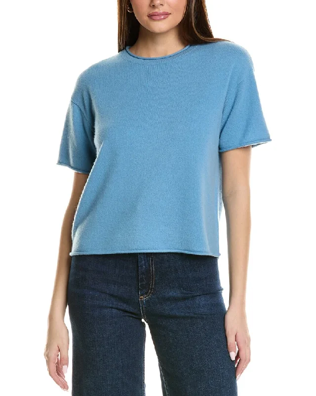 Design History Cashmere T-Shirt Rayon Velvet Corduroy