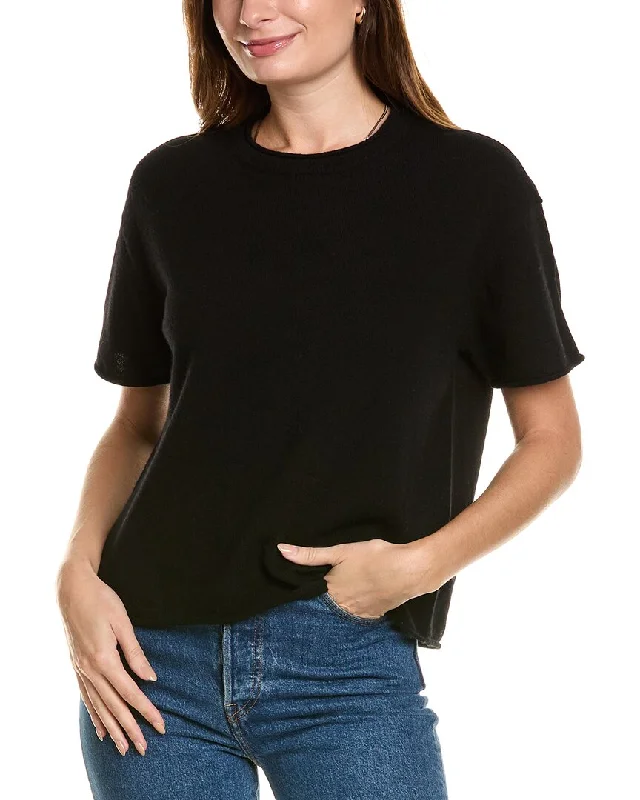 Design History Cashmere T-Shirt Lace Blend Ribbed Blend Corduroy Blend