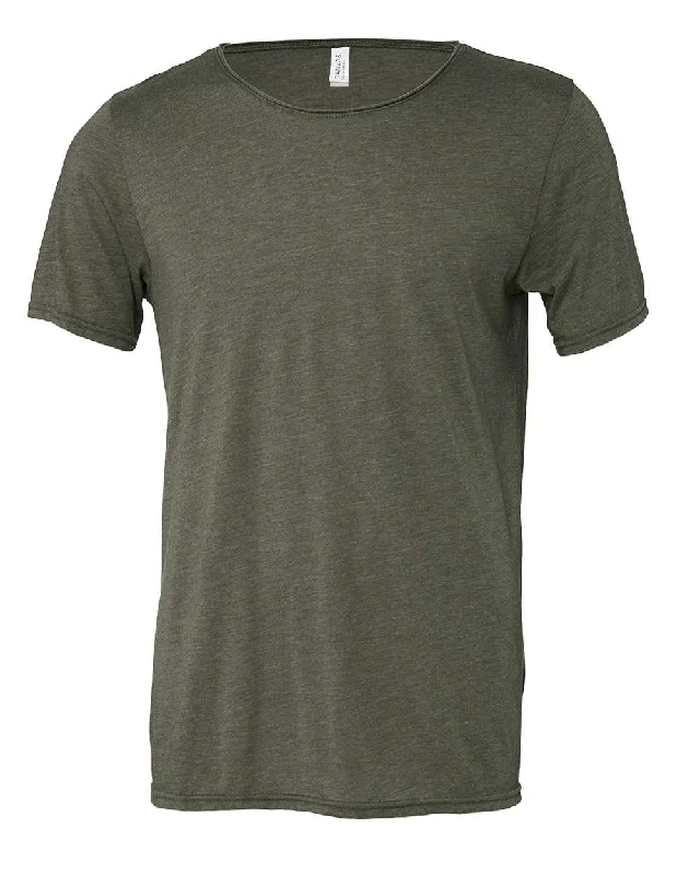 FWD Fashion Triblend Raw Neck Tee Terry Blend Velvet Blend Canvas Blend