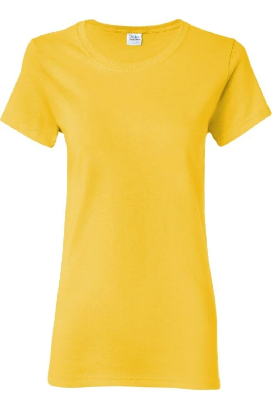 Gildan Heavy Cotton Womens T-Shirt Fleece Nylon Spandex