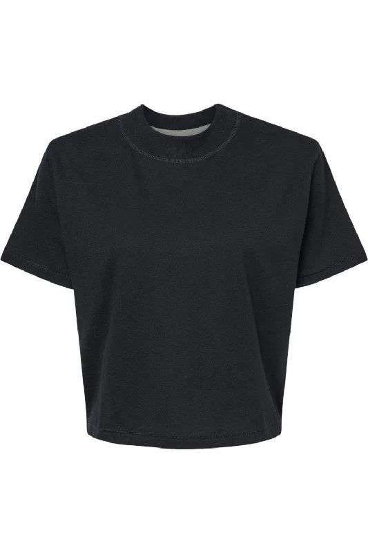 LAT Women´s Boxy Tee V-Neck T-Shirt Long Sleeve Cotton