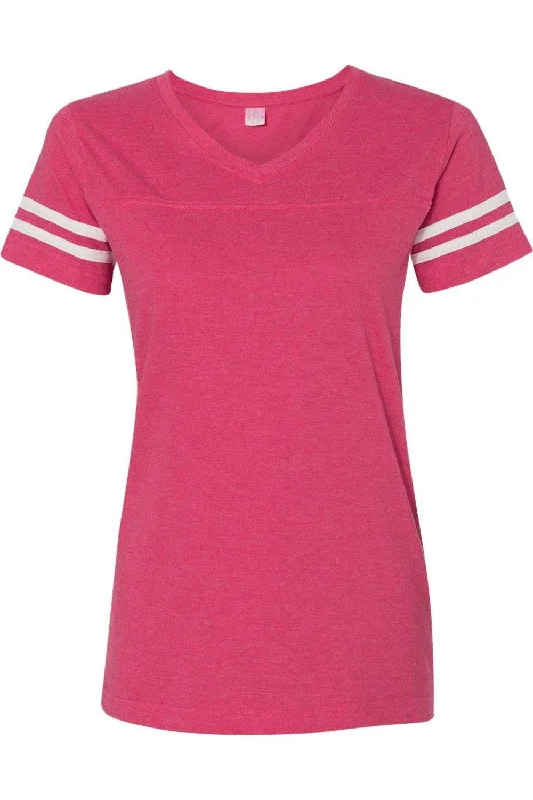 LAT Women´s Football V-Neck Fine Jersey Tee Hooded Caped Shawl Collar