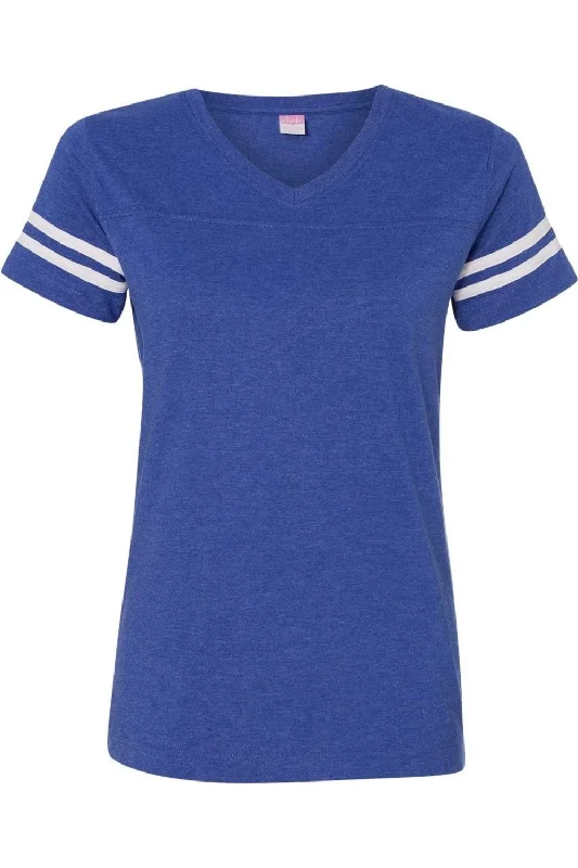 LAT Women´s Football V-Neck Fine Jersey Tee Fleece Nylon Spandex