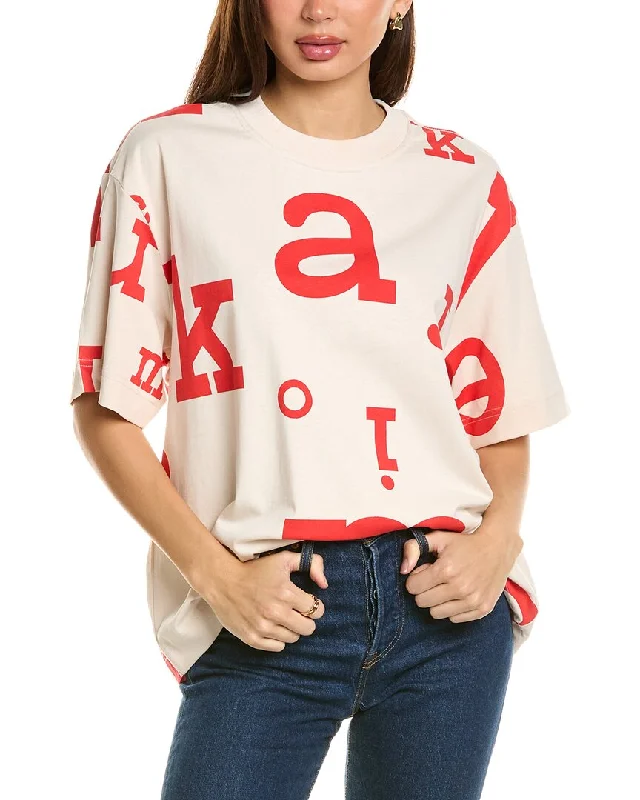 Marimekko Welig Marimerkki T-Shirt Striped Floral Plaid