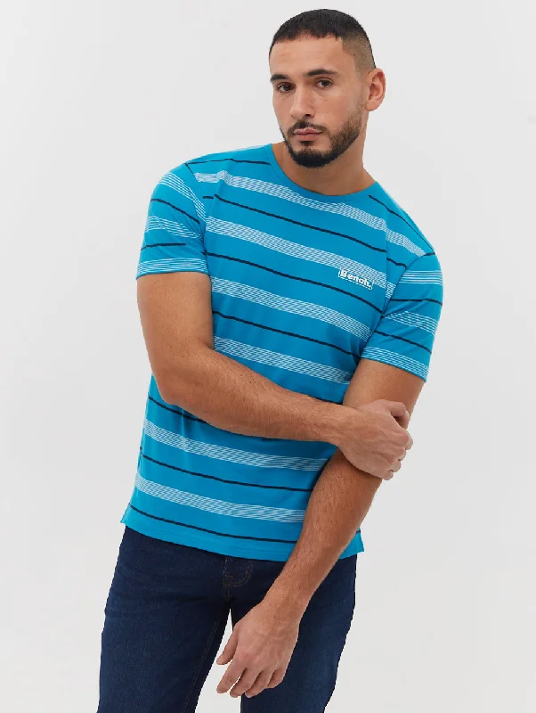 Milos Striped T-Shirt Front Pockets Side Pockets Patch Pockets