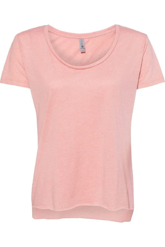 Next Level Women´s Festival Scoop Neck T-Shirt Machine Wash Dry Clean Hand Wash