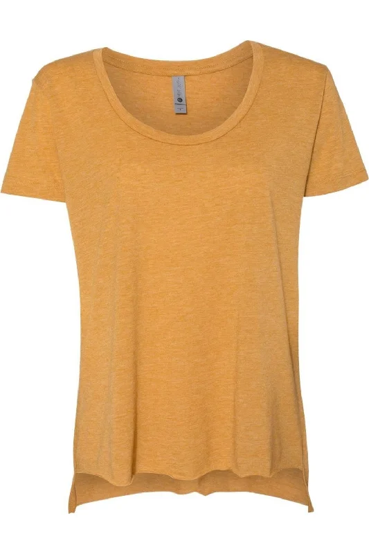 Next Level Women´s Festival Scoop Neck T-Shirt Houndstooth Herringbone Solid