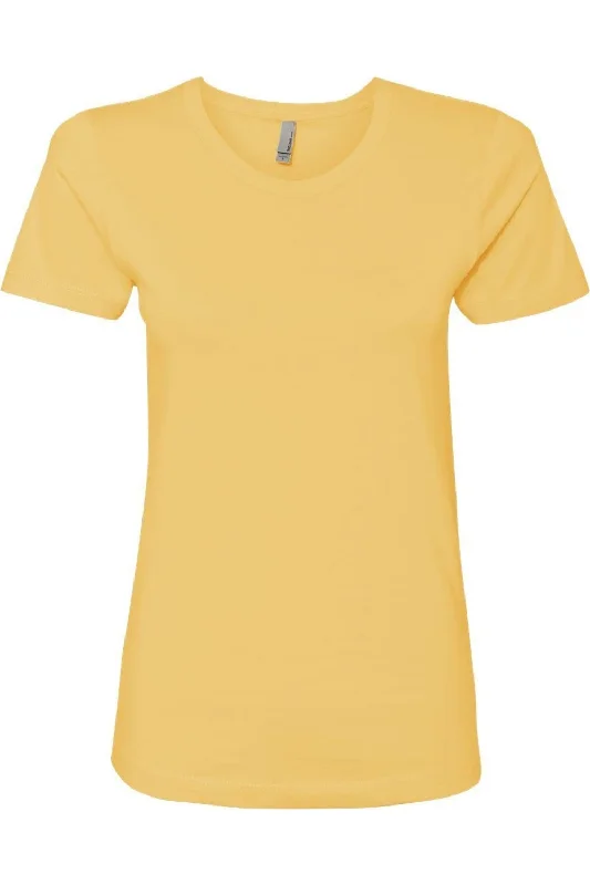 Next Level Womens Cotton T-Shirt Cashmere Blend Cotton Blend Poly Blend