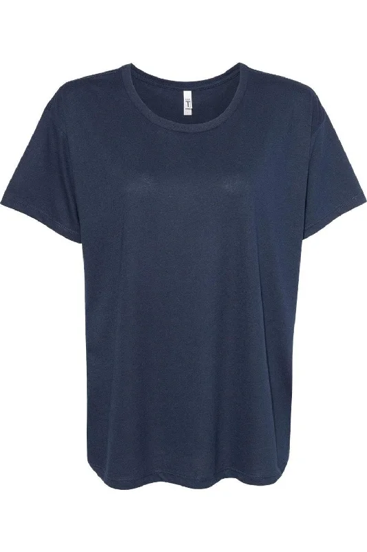 Next Level Womens Ideal Flow T-Shirt Hooded Caped Shawl Collar