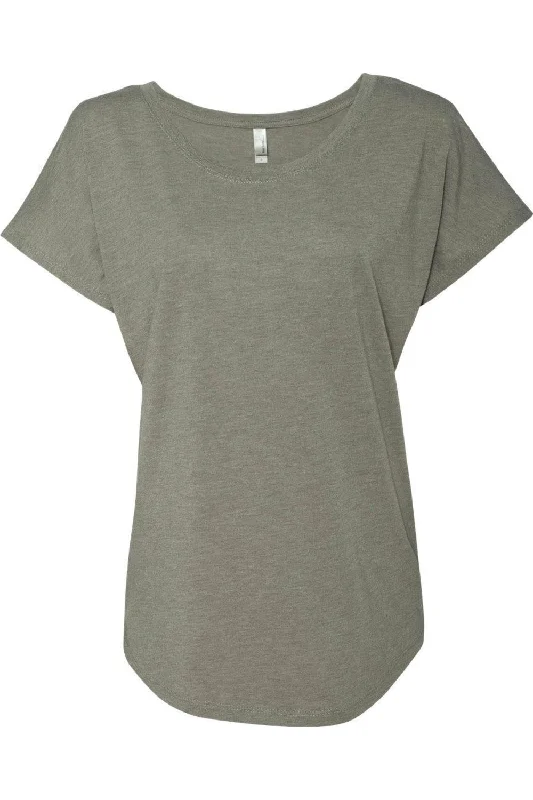 Next Level Womens Triblend Dolman T-Shirt Lace Blend Ribbed Blend Corduroy Blend