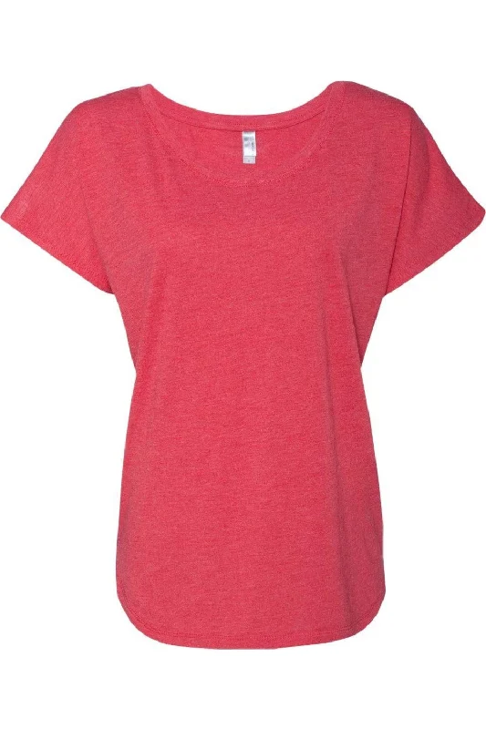 Next Level Womens Triblend Dolman T-Shirt Embroidered Appliqued Beaded