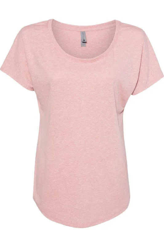 Next Level Womens Triblend Dolman T-Shirt Spandex Blend Rayon Blend Denim Blend
