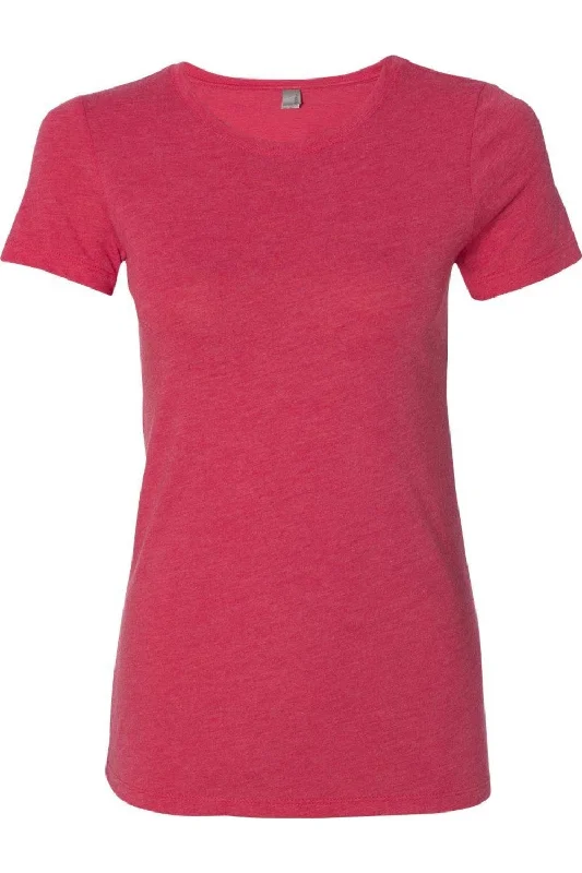Next Level Womens Triblend T-Shirt Mesh Fabric Canvas Fabric Denim Fabric