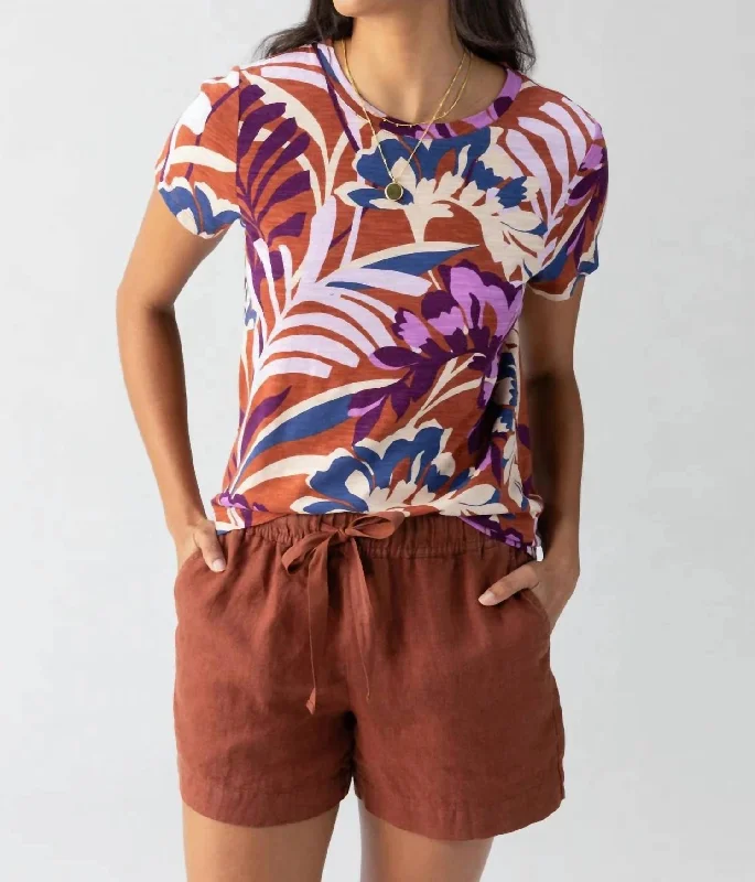 Perfect Tee In South Palm Welt Pockets Slit Pockets Flap Pockets