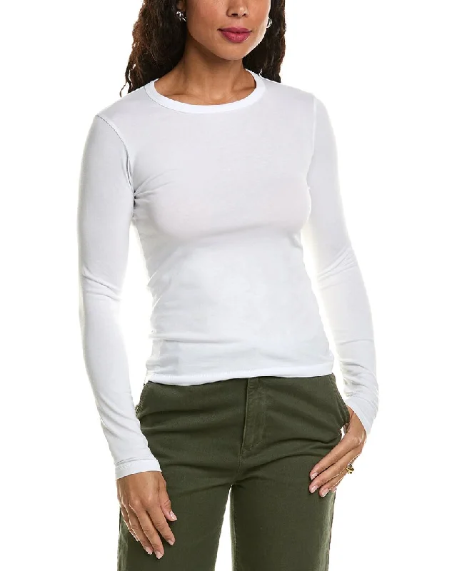 rag & bone Lucy T-Shirt Terry Blend Velvet Blend Canvas Blend