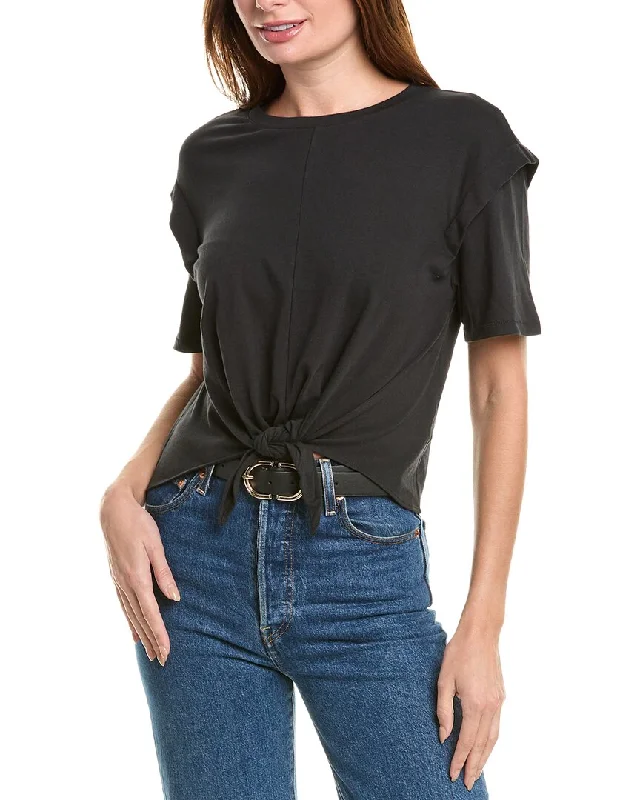 rag & bone Mica T-Shirt Zippered Buttoned Snapped