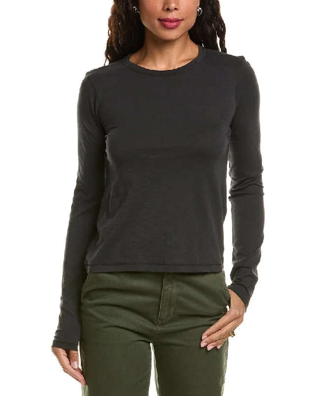 rag & bone Slub T-Shirt Hooded Caped Shawl Collar