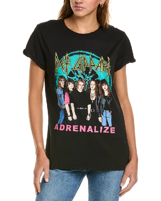 Recycled Karma Def Leppard Adrenalize T-Shirt Chenille Blend Fleece Blend Nylon Blend