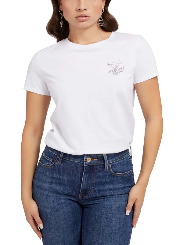 Social Hour Womens Organic Cotton Graphic T-Shirt Ribbed T-Shirt High Neck Heavyweight Social Hour Womens Organic Cotton Graphic T-Shirt Ribbed T-Shirt High Neck Heavyweight